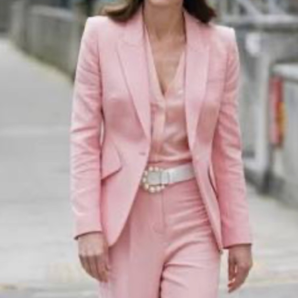 Smythe Boy Blazer in Bubble Pink Flamingo Size 4